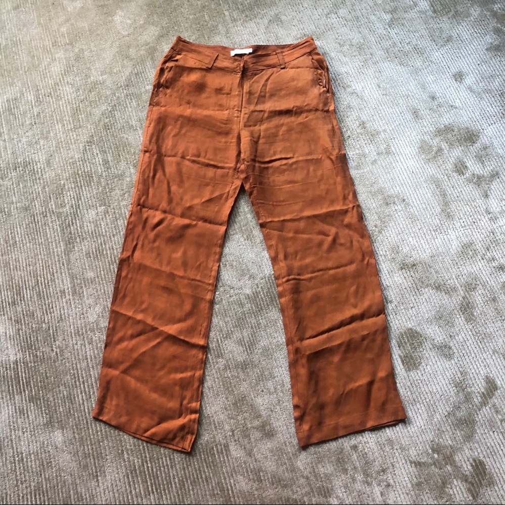 See U Soon Silk Rust Trousers